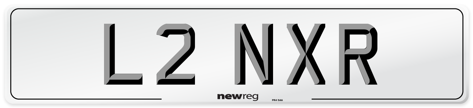 L2 NXR Number Plate from New Reg